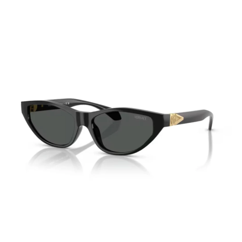 Versace Unisex Black Cat-Eye Sunglasses - Sunglasses - 55 Mm - Accessories