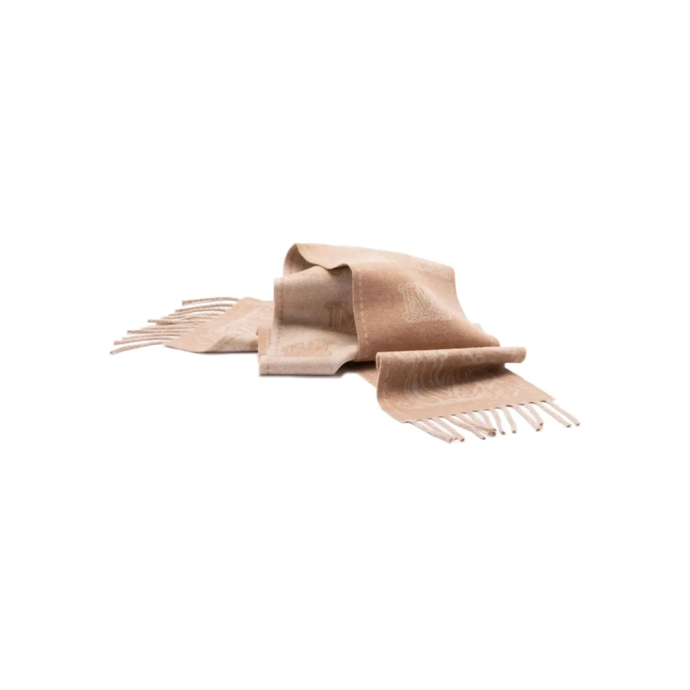 Max Mara Dierenprint Sjaal Beige Dames