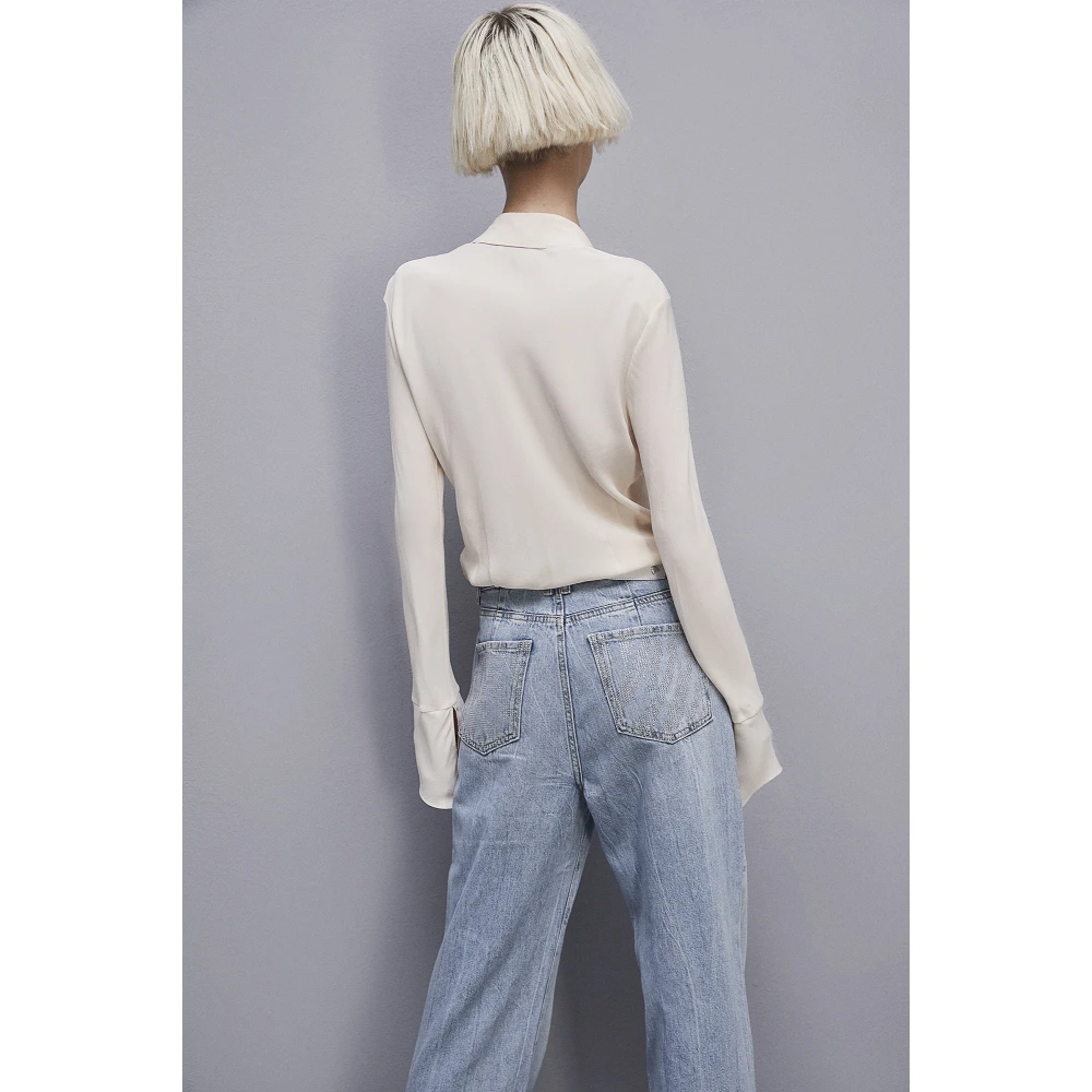 PATRIZIA PEPE Essential Soft Shirt Beige Dames
