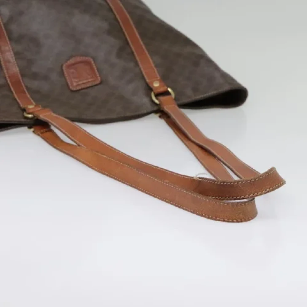 Celine Vintage Pre-owned Canvas handbags Brown Dames