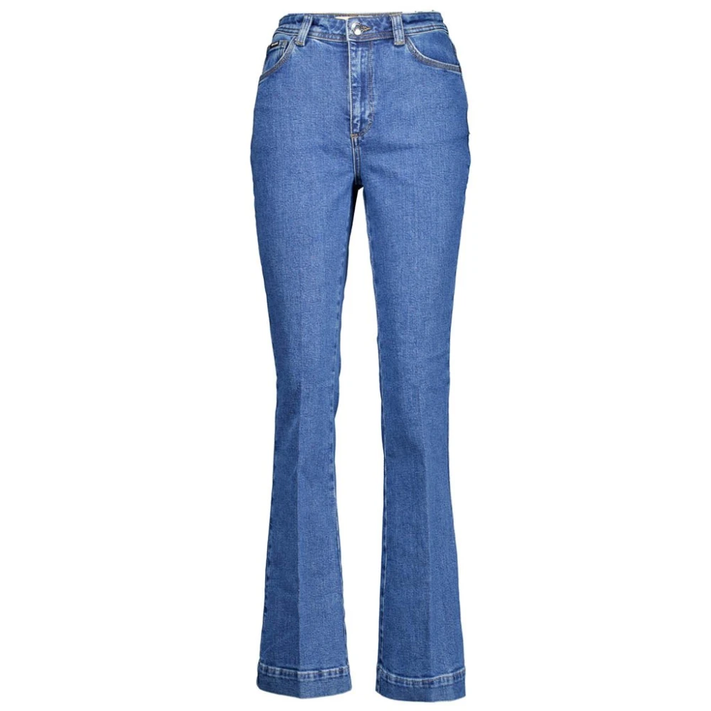 MOS MOSH Stijlvolle Jessica Kyoto Blauwe Flared Jeans Blue Dames