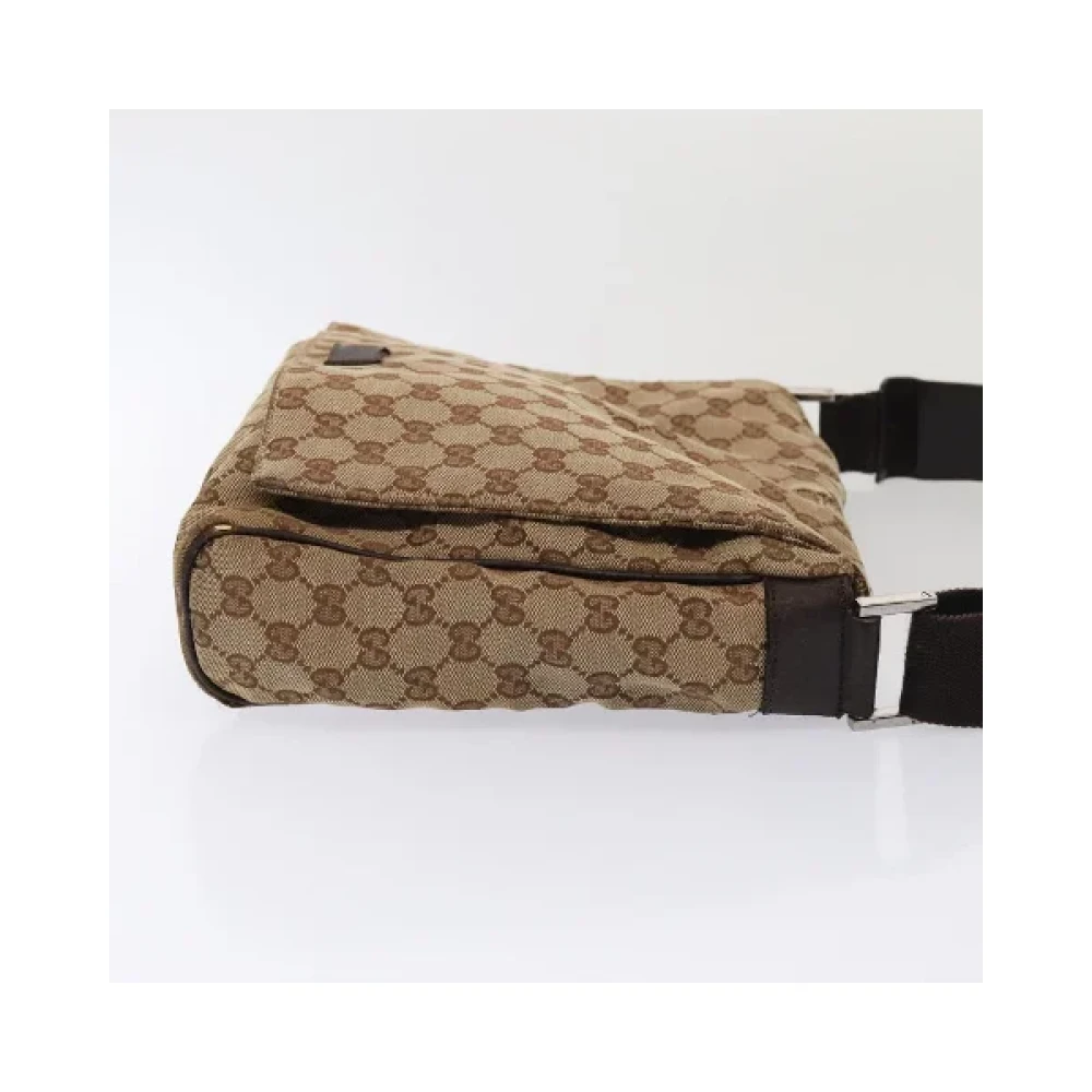 Gucci Vintage Pre-owned Canvas gucci-bags Beige Dames