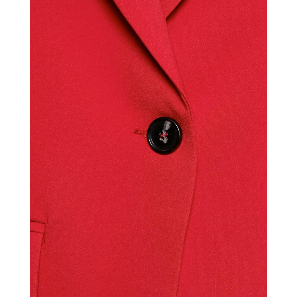 &Co Woman Elegante Blazer met Cristal Detail Red Dames