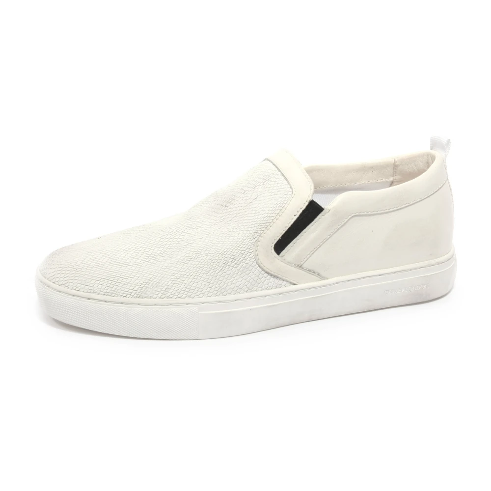 Crime London Witte Slip-On Schoen Heren Schoenen