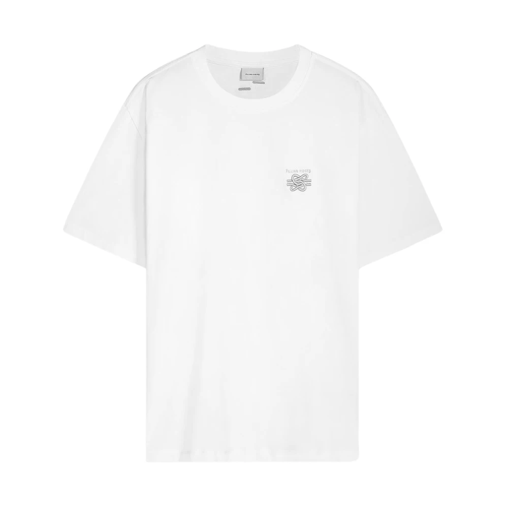 Filling Pieces T-shirt Embroidered Knot White Heren