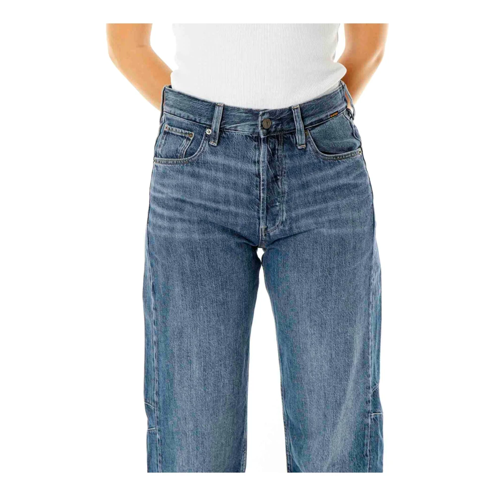 G-Star Gebogen 3D Boyfriend Fit Jeans Blue Dames