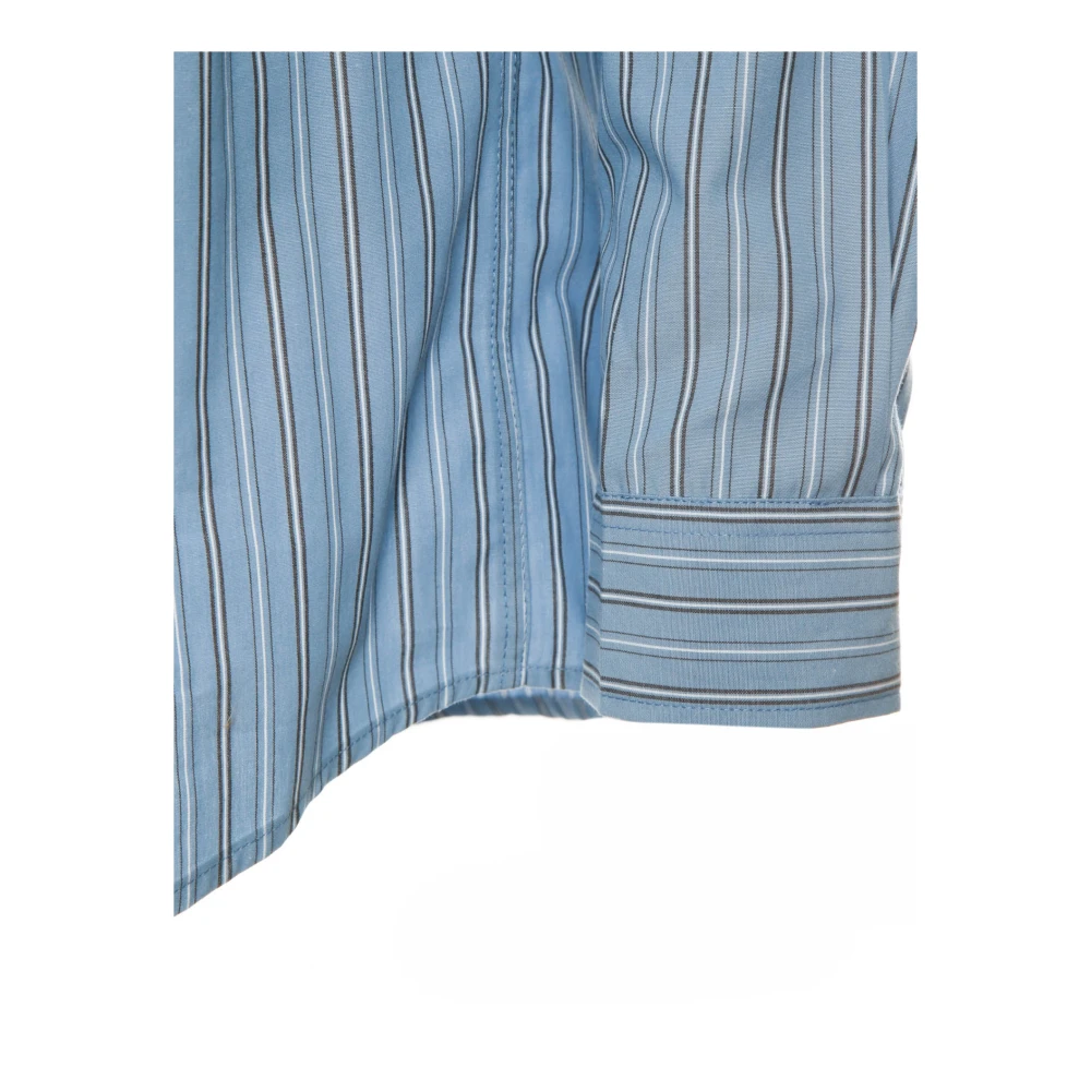 Samsøe Gestreept shirt met lange mouwen Blue Heren