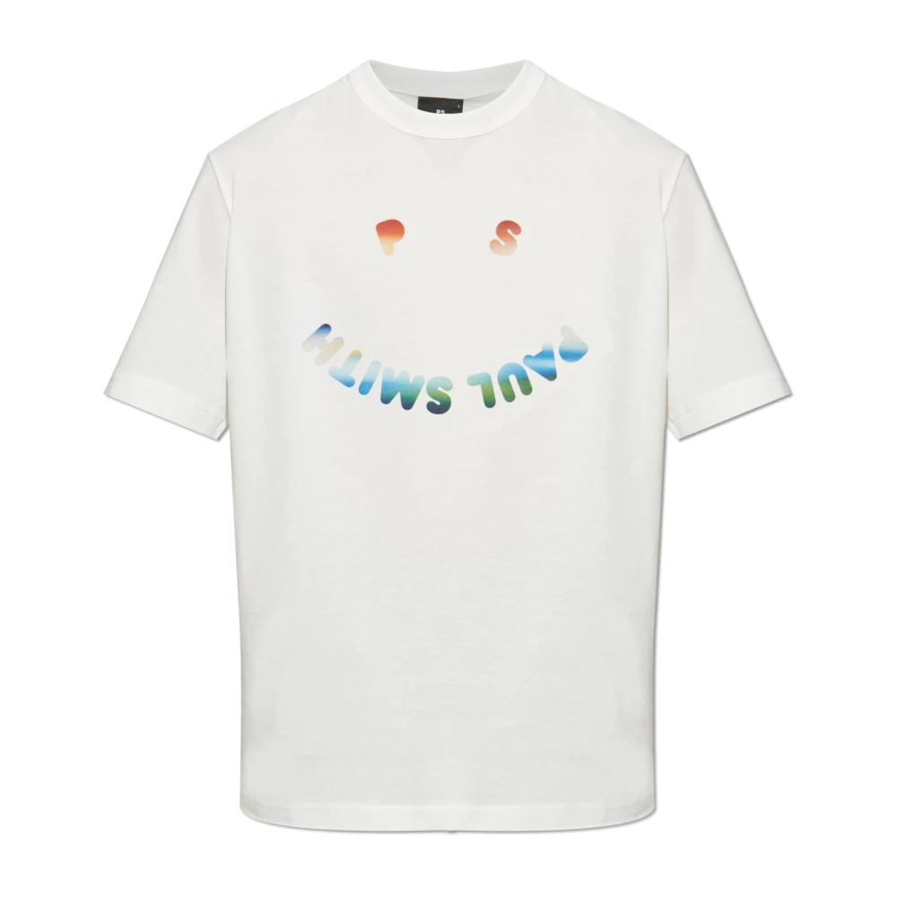 PS By Paul Smith T-shirt met logo White Heren