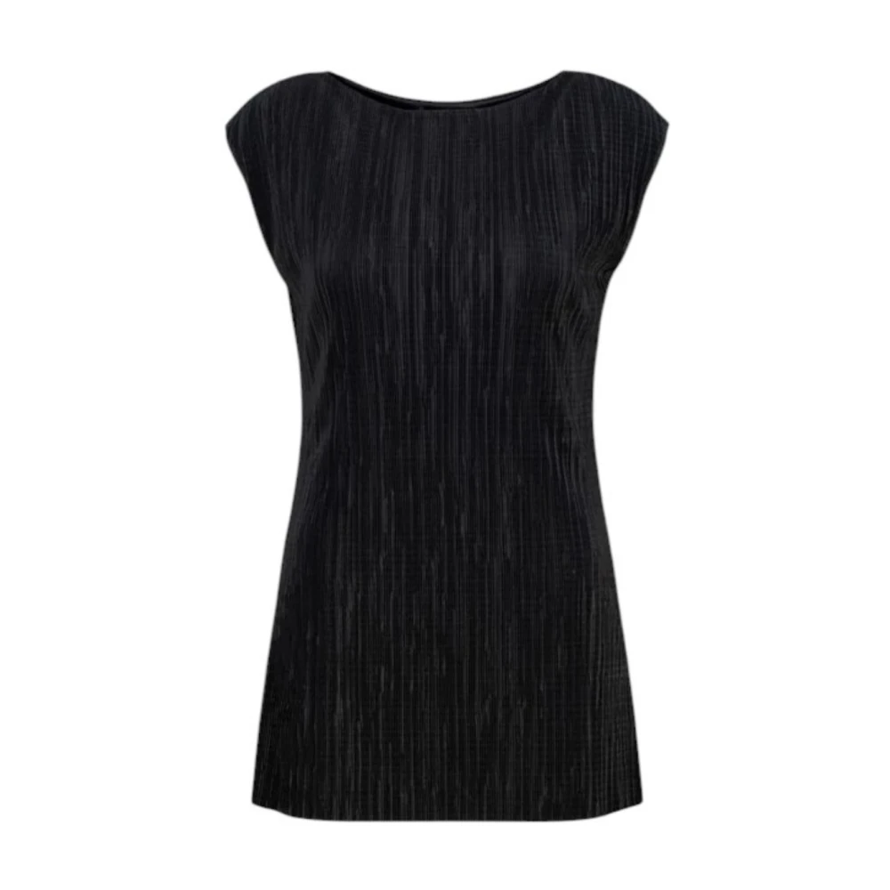 Calvin Klein Women's Black Plisse Tunic - Tunics - S - Blouses & Shirts
