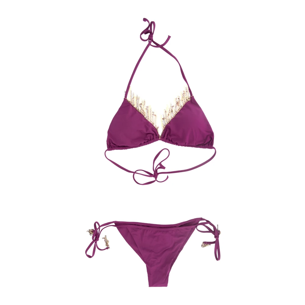 Miss Bikini Kanten Bikini Set Purple Dames