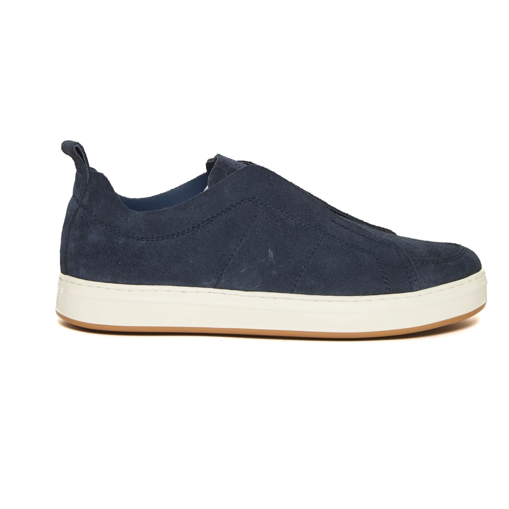 Hogan Blauwe Sneakers met Elastische Inzetstukken Heren Schoenen