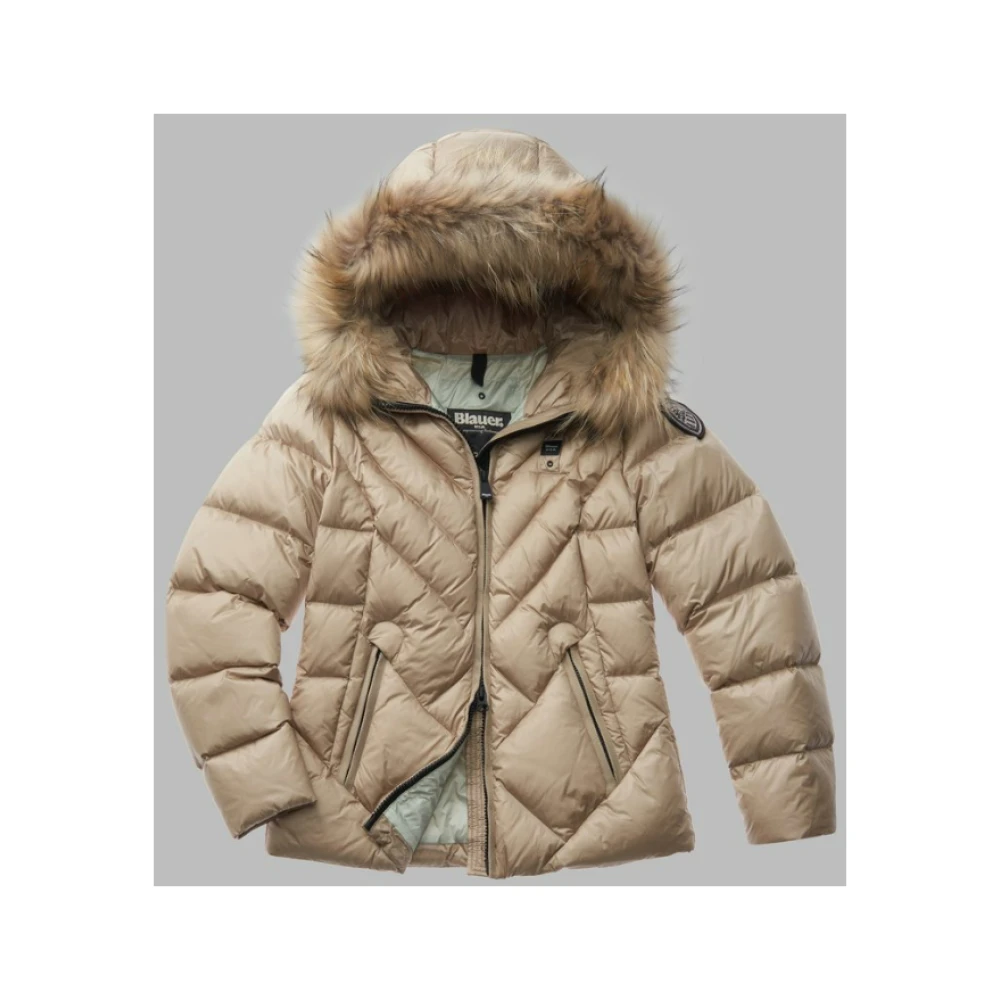 Blauer Stijlvolle Jassen Alicia Beige Dames