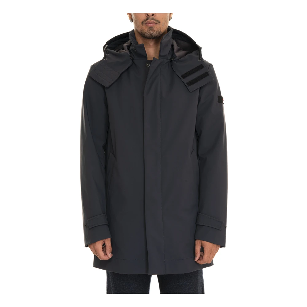 Peuterey Jas met afneembare capuchon en Primaloft-stof Blue Heren