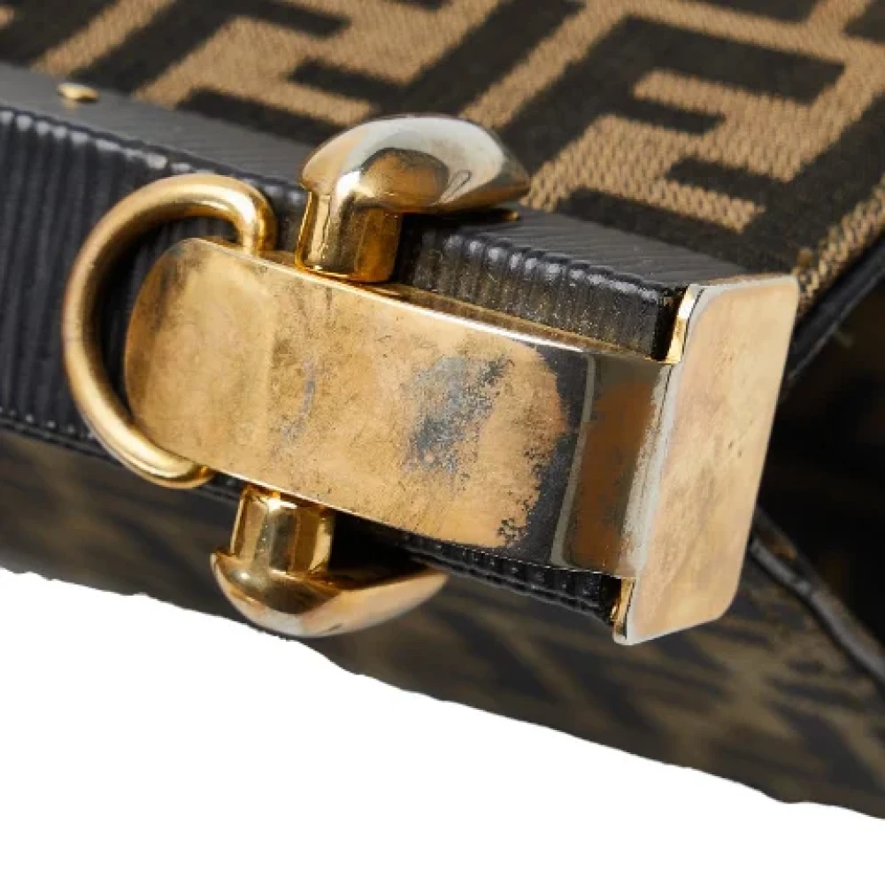 Fendi Vintage Pre-owned Canvas handbags Black Dames