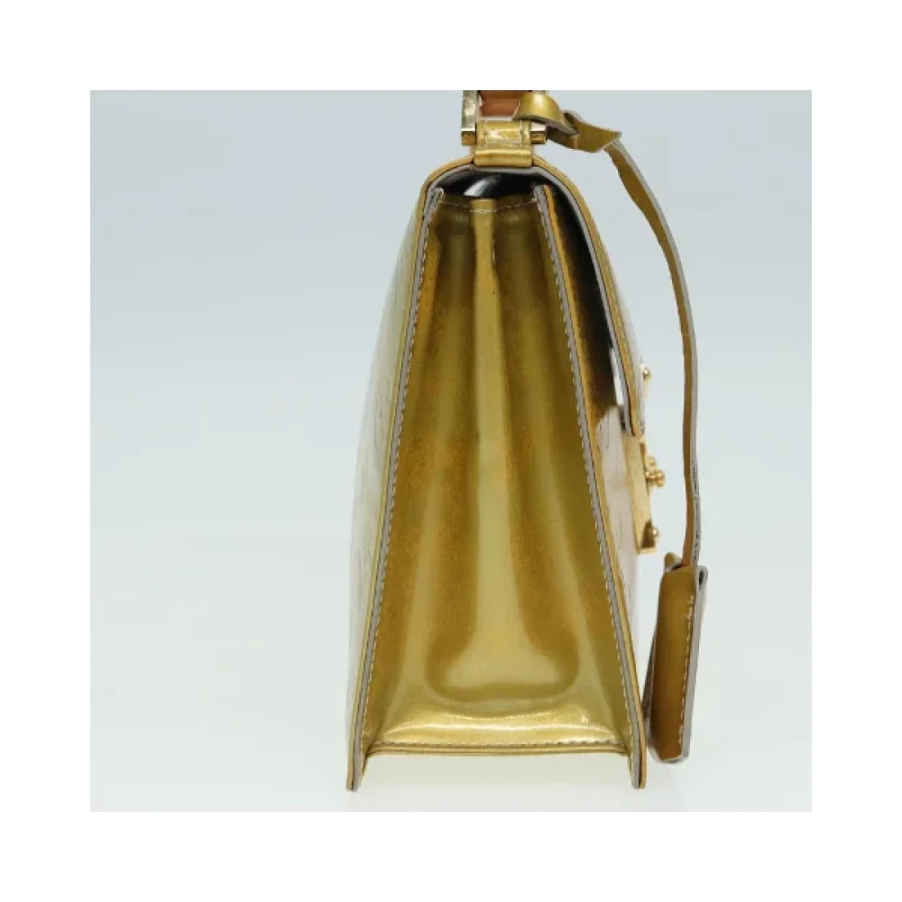 Louis Vuitton Vintage Pre-owned Leather handbags Beige Dames