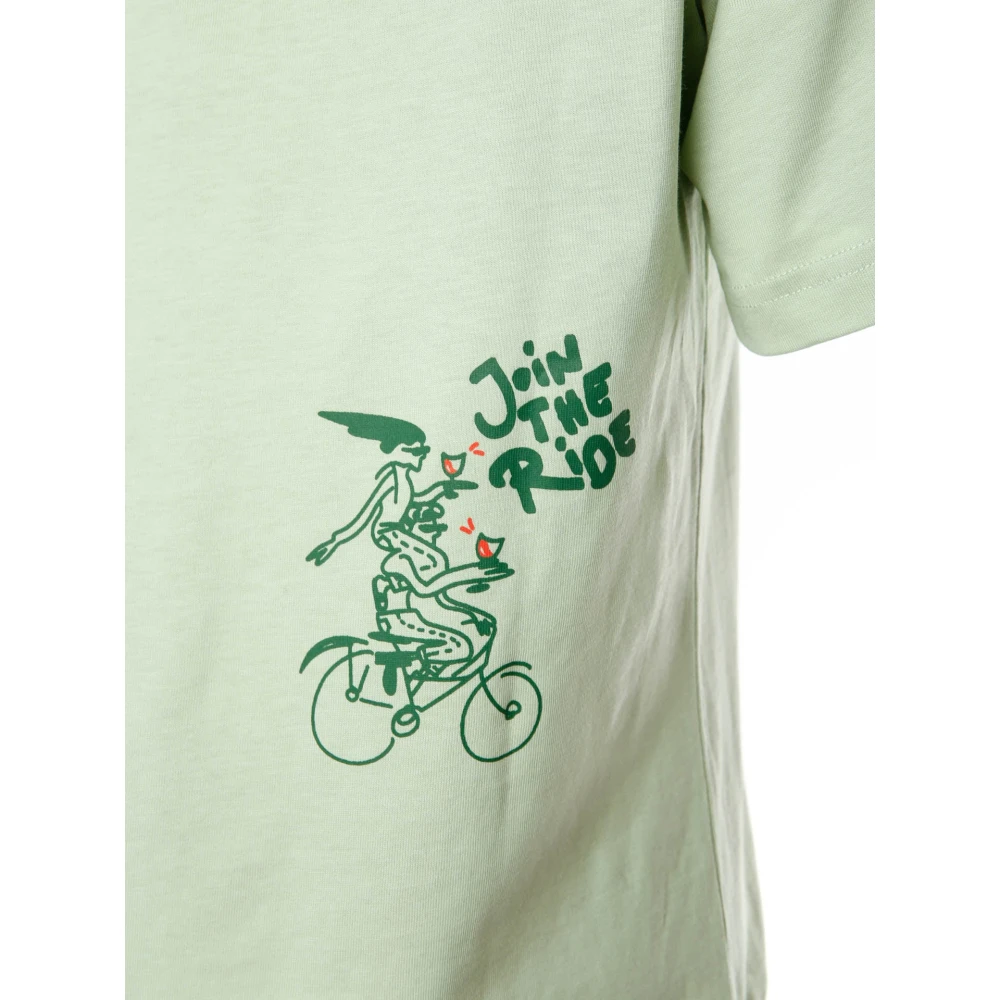 closed Grafische Print T-Shirt Losse Pasvorm Green Dames
