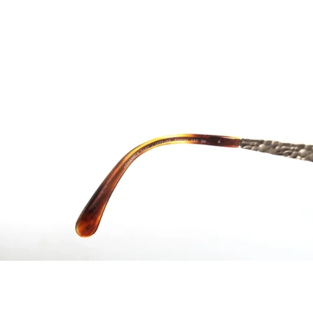 Chanel Vintage Pre-owned Plastic sunglasses Brown Dames