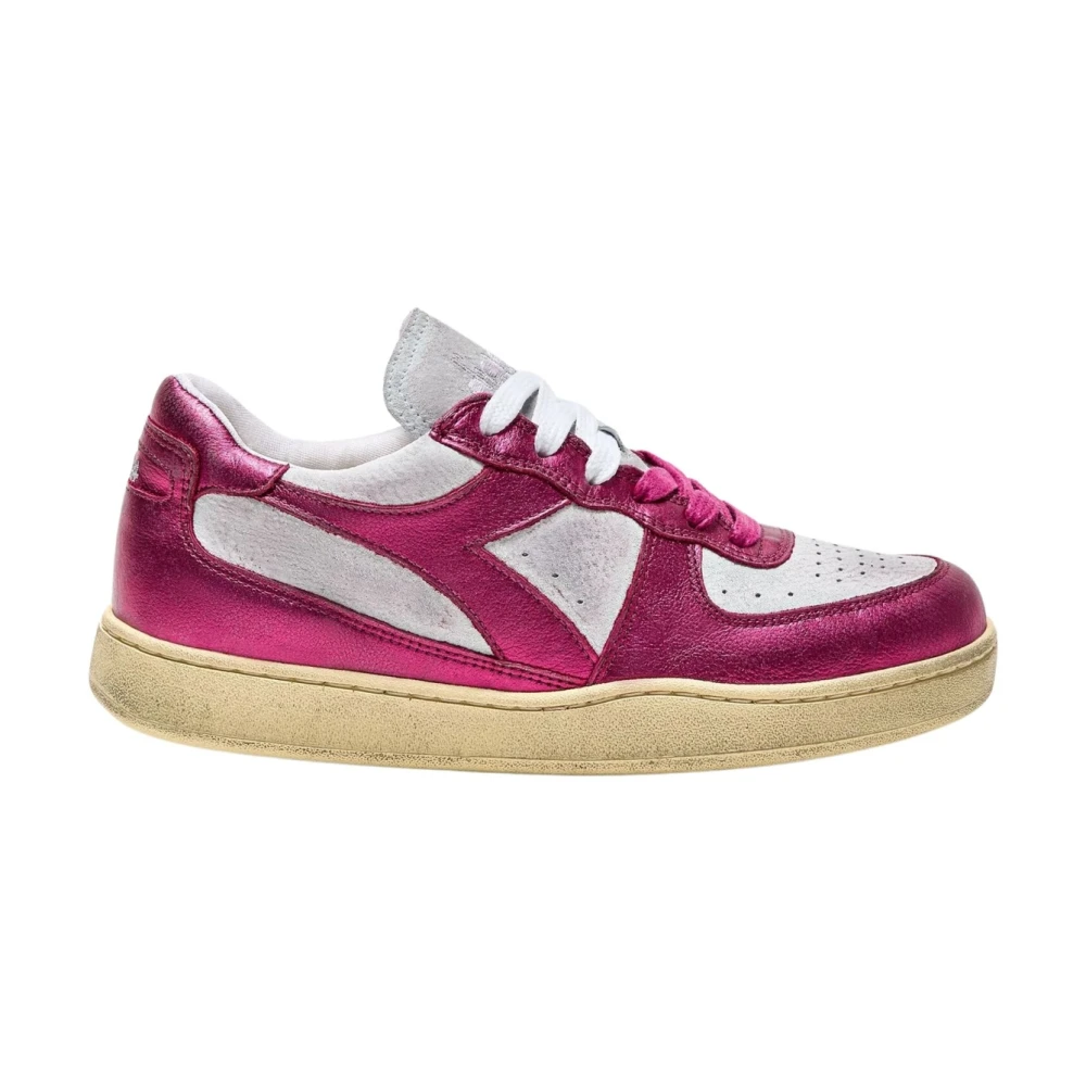 Diadora Metal Pigskin Used Basket Sneakers Dames Schoenen Paars