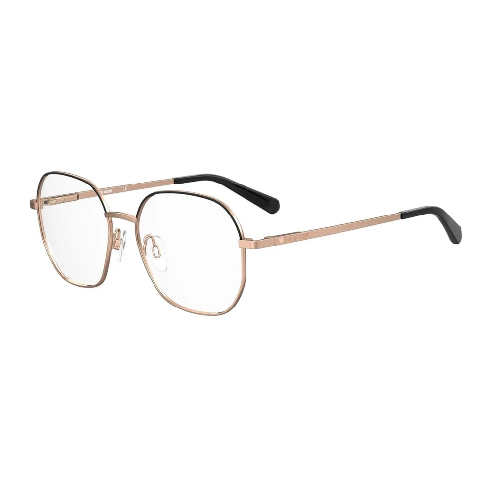 Love Moschino Zwarte Metalen Frame Bril Vrouwen Black Dames