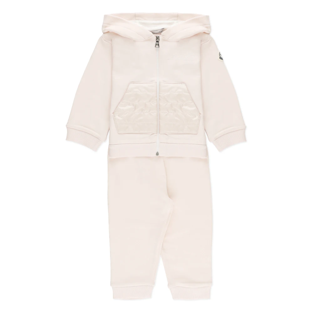 Moncler Rosa Baby Jumpsuit med Huva Pink, Pojke