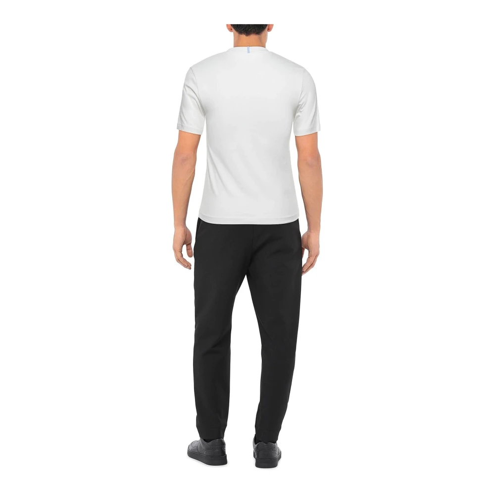 alexander mcqueen Logo T-shirt met Patch White Heren