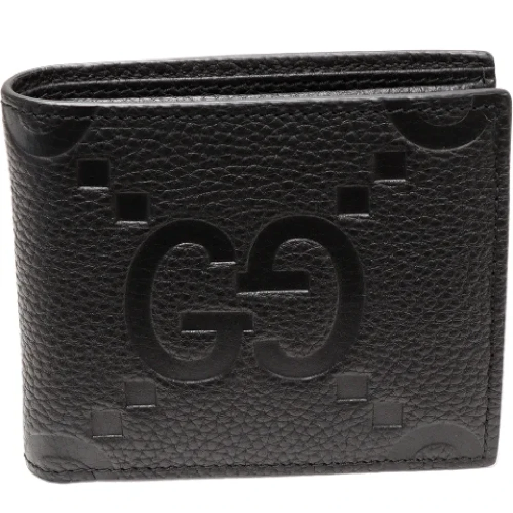 Gucci Vintage Pre-owned Leather wallets Black Heren