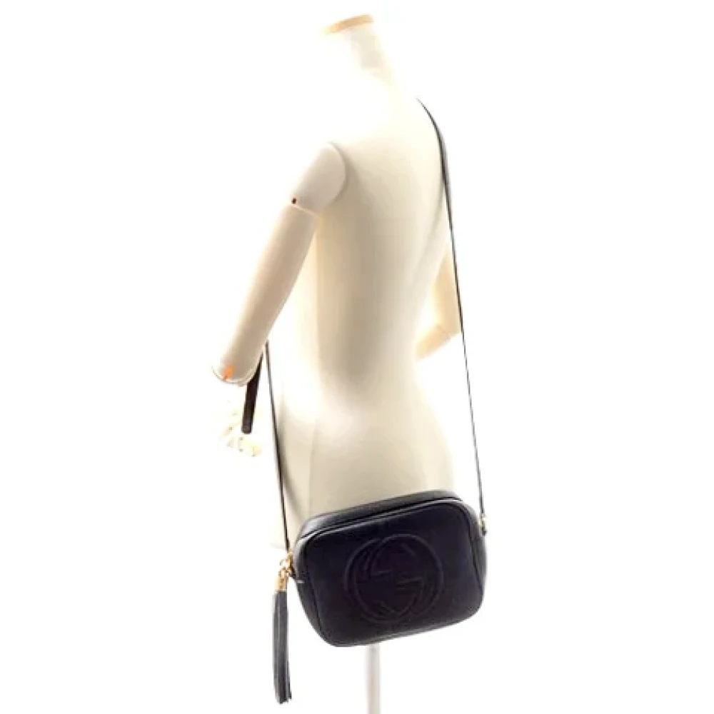 Gucci Vintage Pre-owned Leather gucci-bags Black Dames