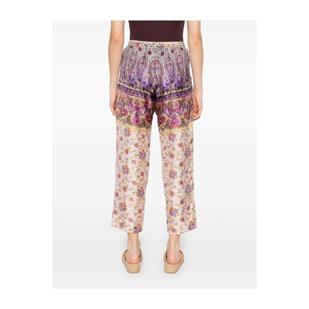 Pierre-Louis Mascia Bloemenprint Lila Broek Multicolor Dames