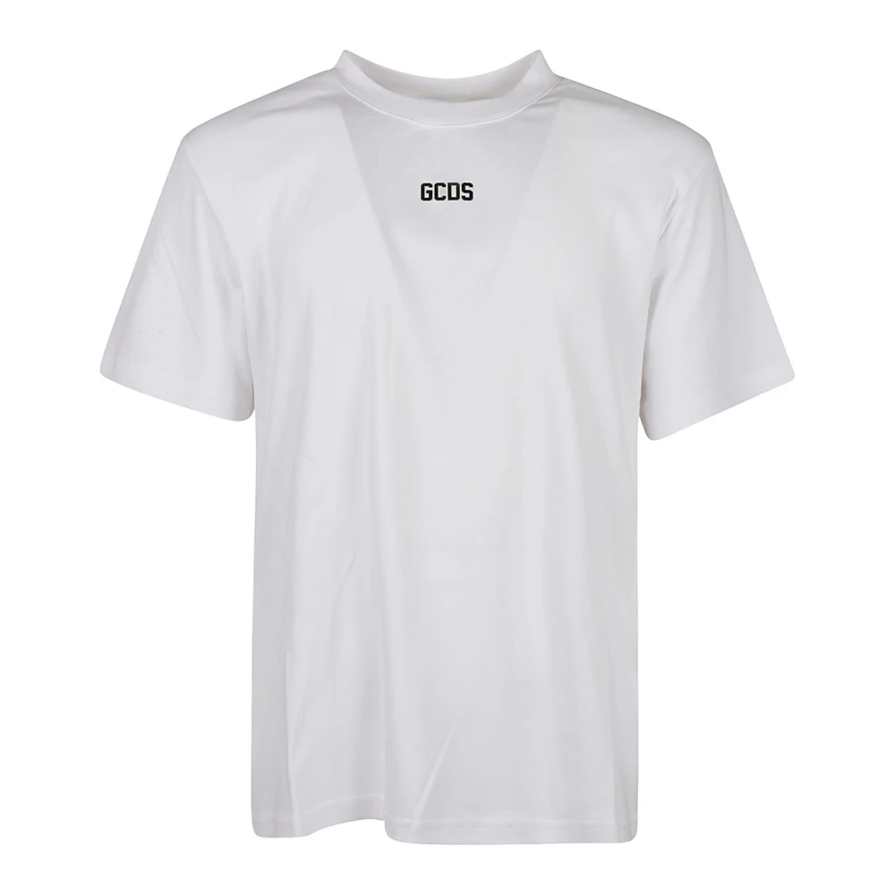 Gcds Biologisch katoenen T-shirt met logo White Heren