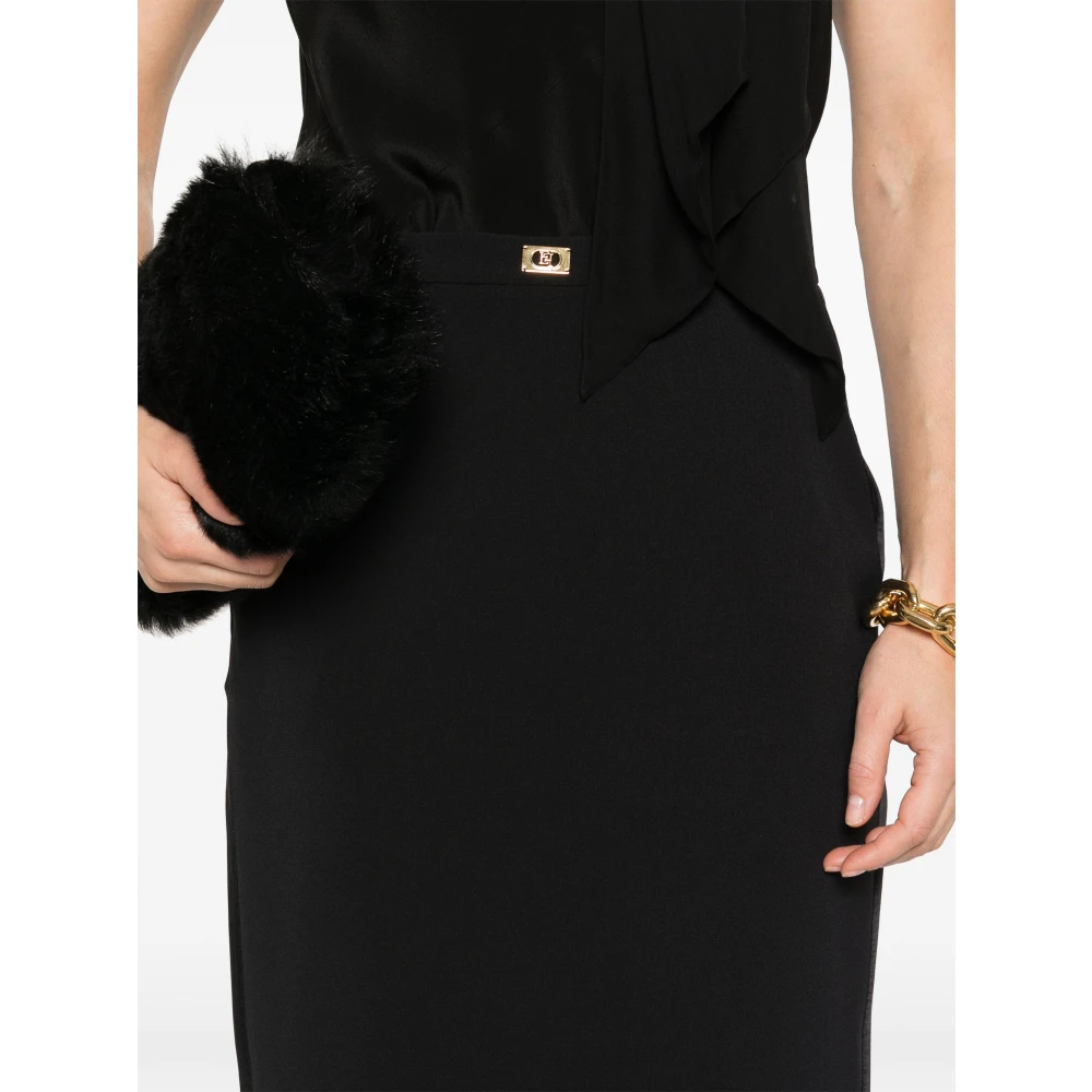 Elisabetta Franchi Zwarte Rok Black Dames