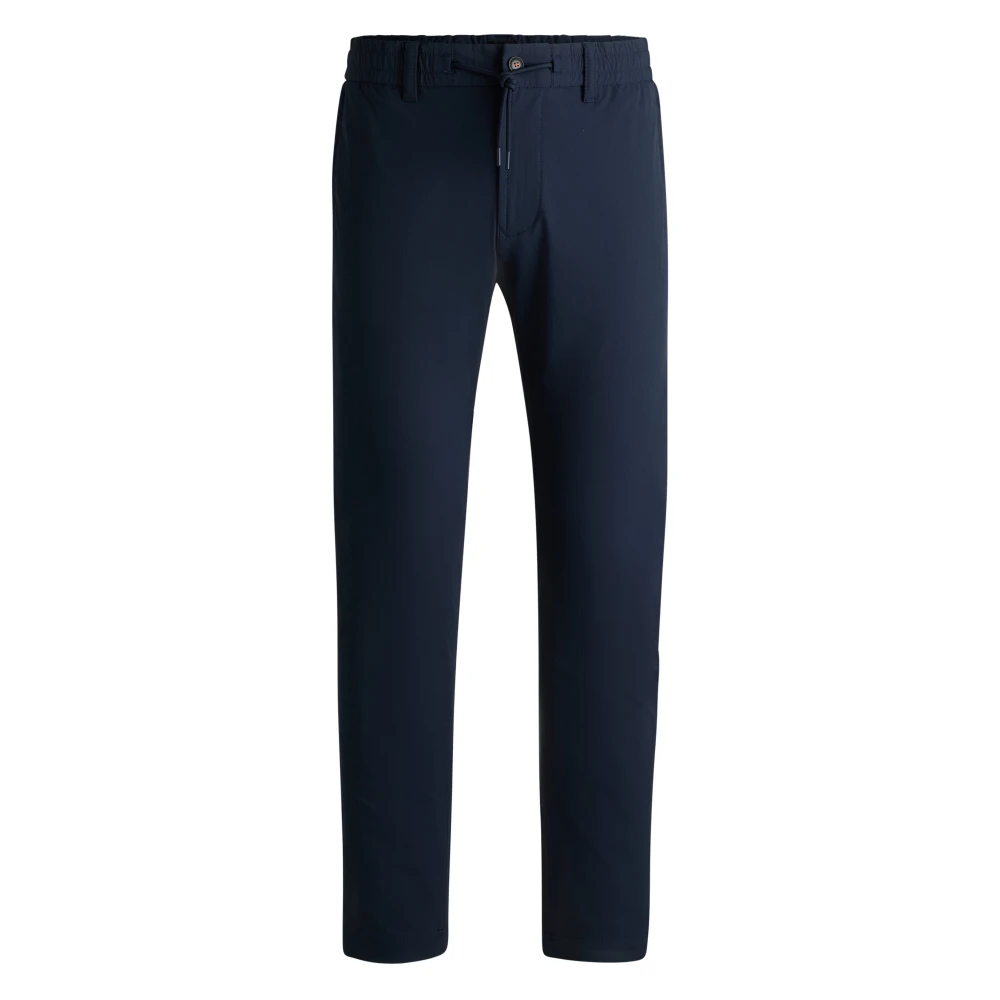 Hugo Boss Blauwe Chino Broek Slim Fit Elastisch Blue Heren