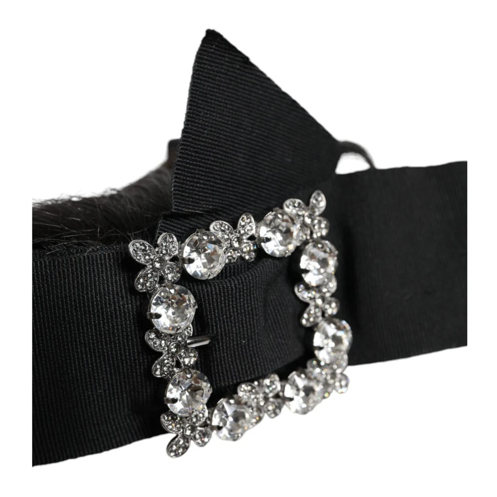 Dolce & Gabbana Multicolor Kristallen Haarband Black Dames