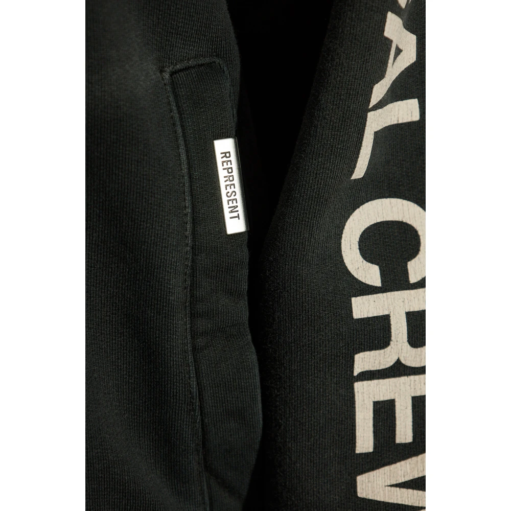 Represent Sweatshirt met ritssluiting Gray Heren