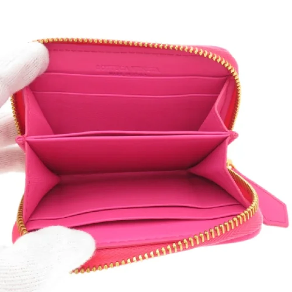Bottega Veneta Vintage Pre-owned Leather wallets Pink Dames