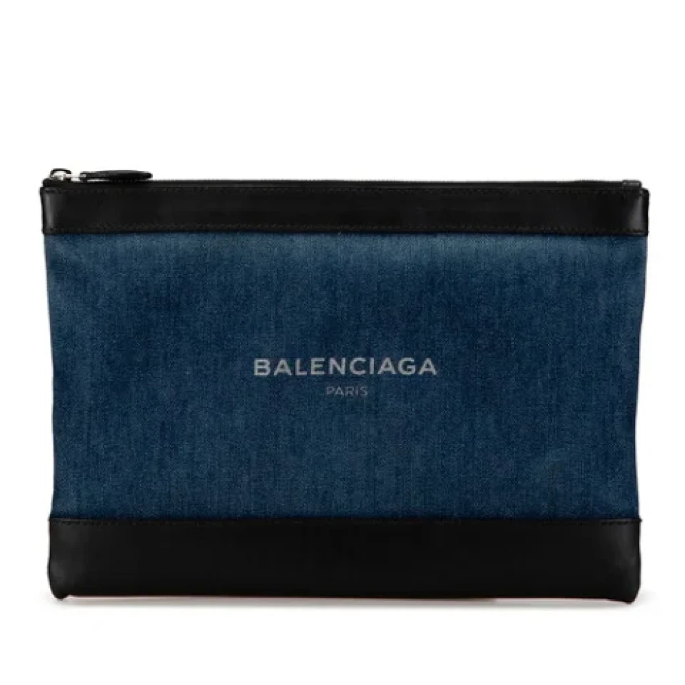 Balenciaga Vintage Pre-owned Leather clutches Black Dames