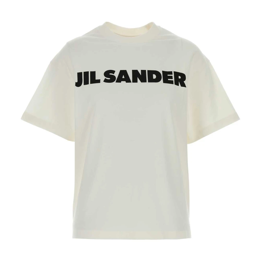 Jil Sander Femme Blanc Tops, Taille: 36 Fr T-Shirt Oversize En Coton