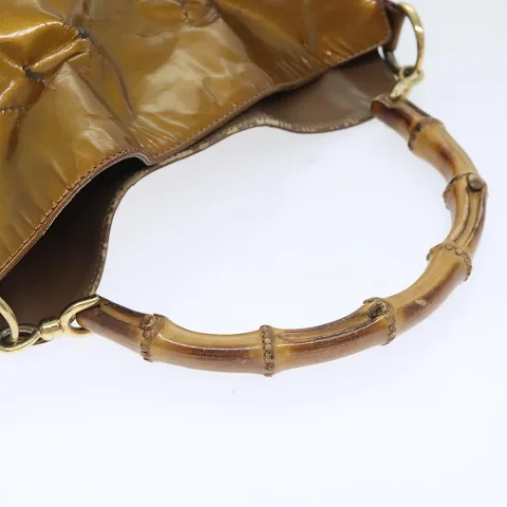 Gucci Vintage Pre-owned Canvas gucci-bags Yellow Dames