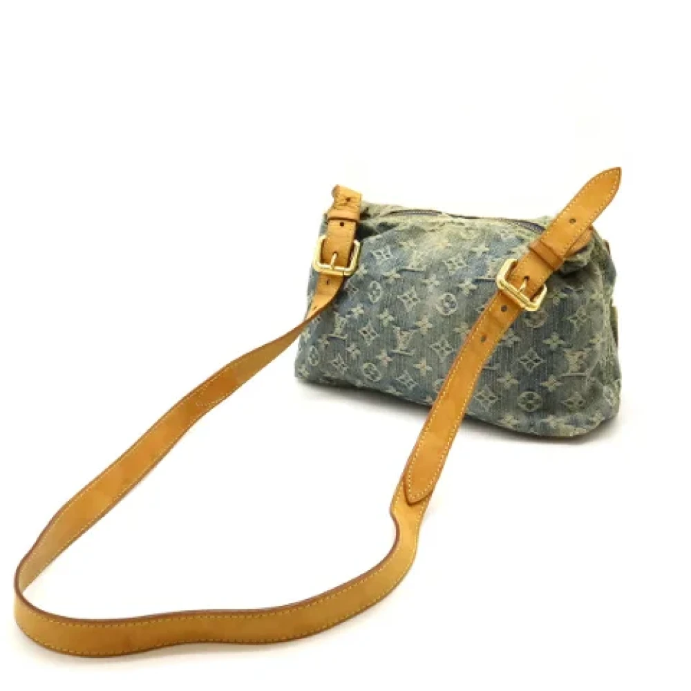 Louis Vuitton Vintage Pre-owned Denim crossbody-bags Blue Dames