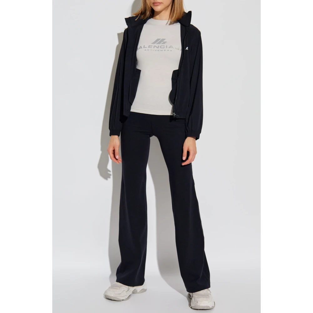 Balenciaga Sport T-shirt met logo Gray Dames