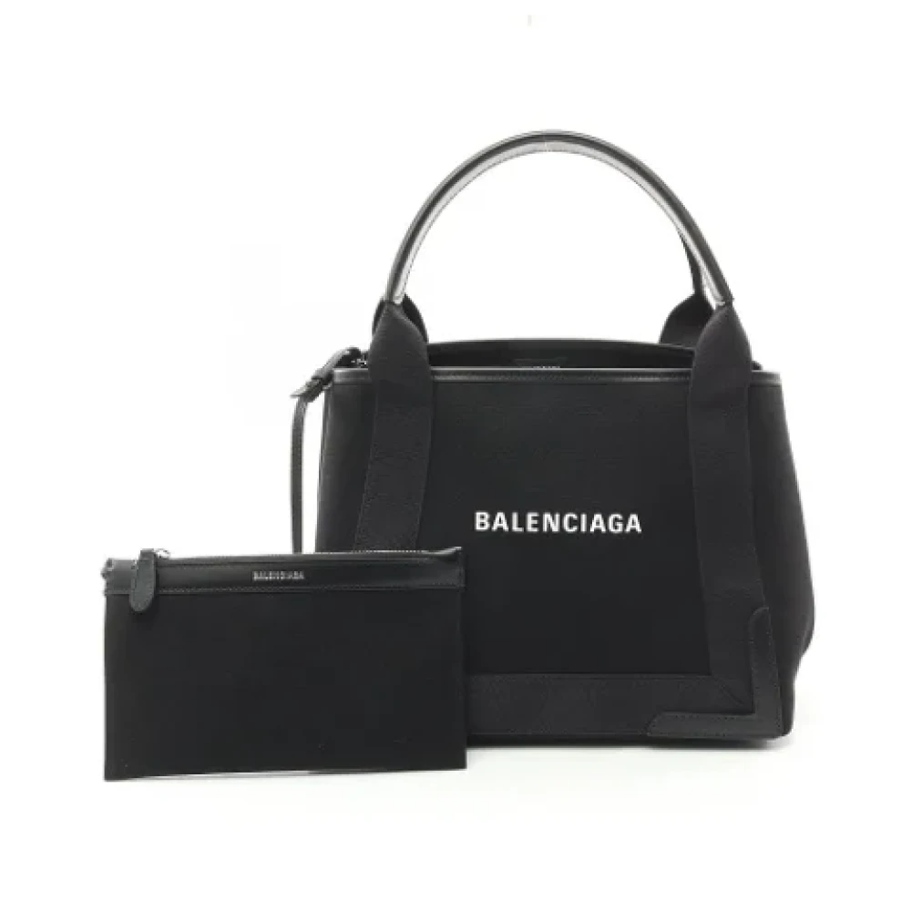 Balenciaga Vintage Pre-owned Canvas balenciaga-bags Black Dames