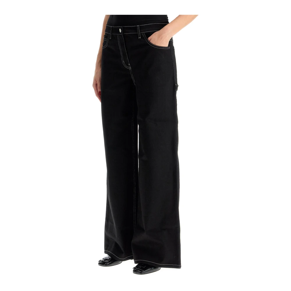 Courrèges Baggy Hammer Jeans Black Dames