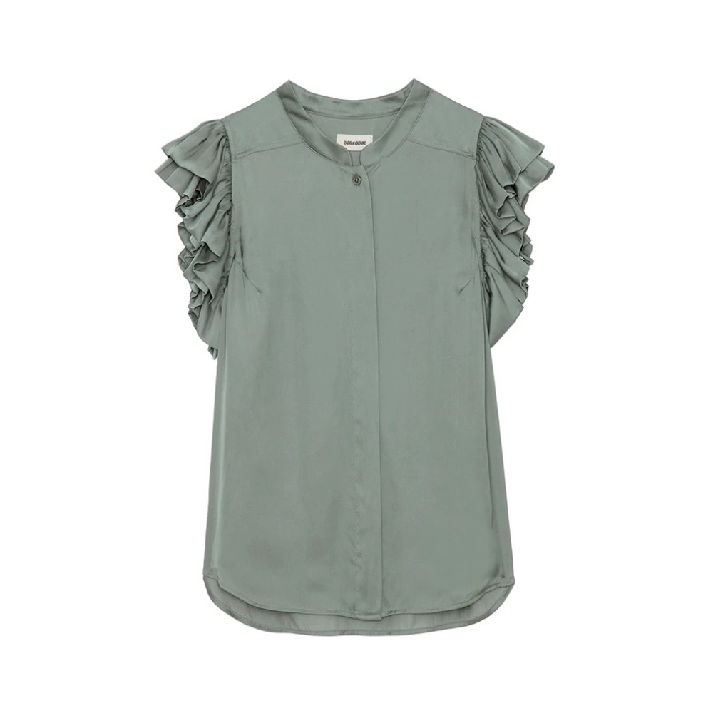 Zadig & Voltaire Snygg T-shirt för män Green, Dam