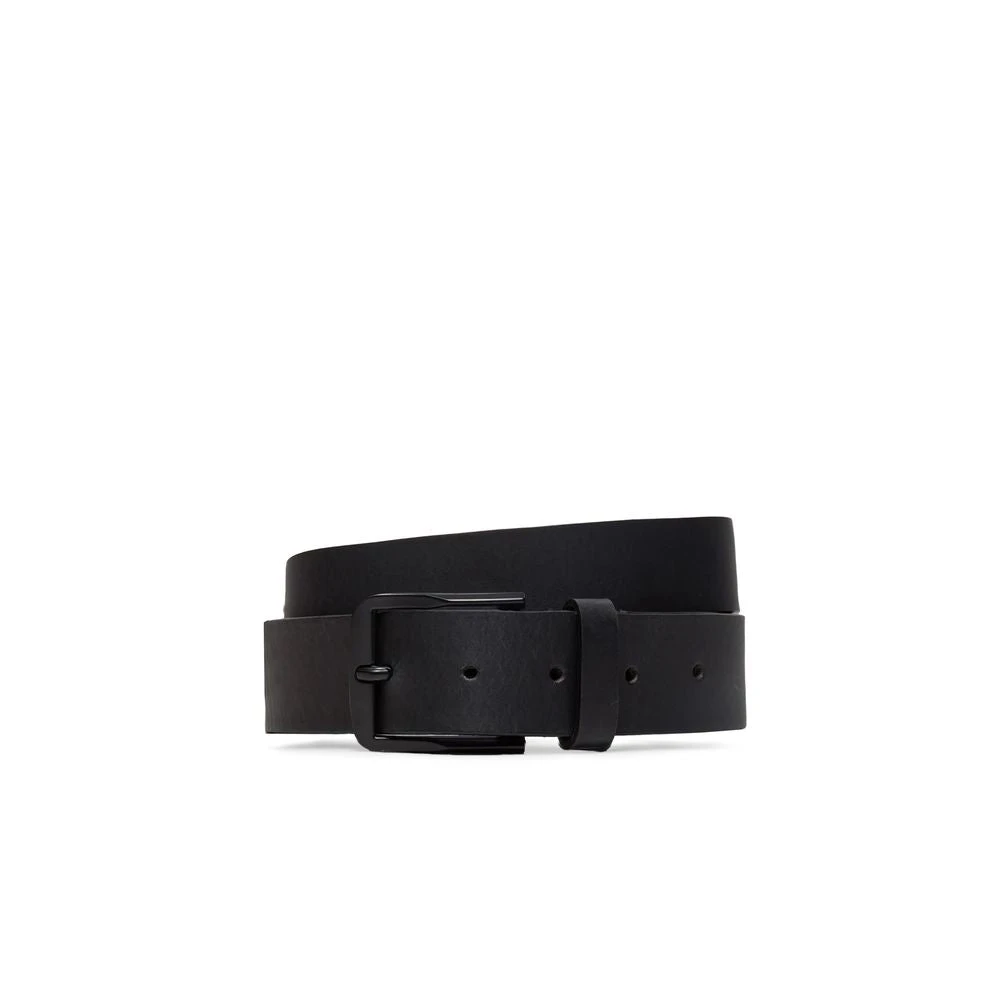 Calvin Klein Jeans Zwarte Leren Riem voor Mannen Black Heren
