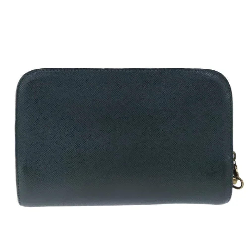 Louis Vuitton Vintage Pre-owned Leather clutches Green Dames