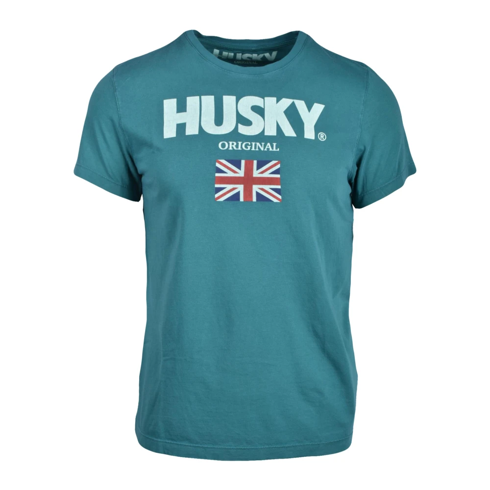 Husky Original Katoenen T-shirt Green Heren