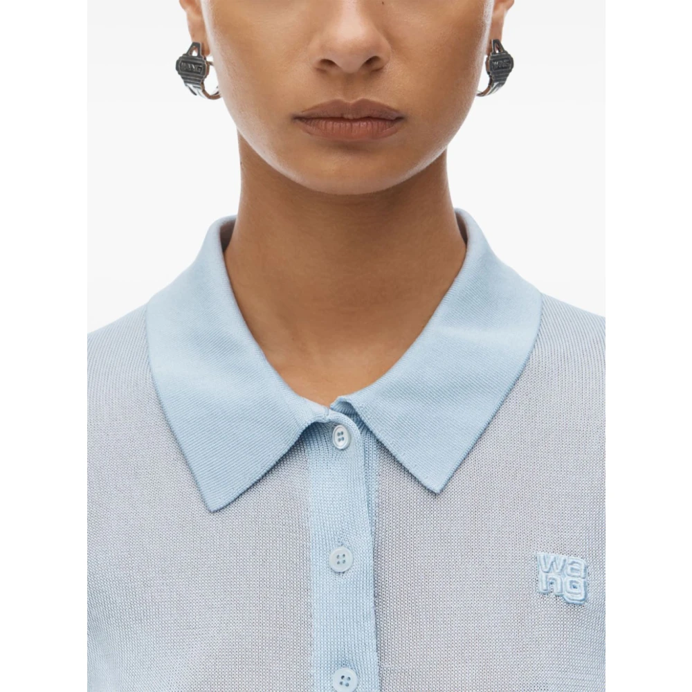alexander wang Blauwe T-shirts en Polo's voor Vrouwen Blue Dames