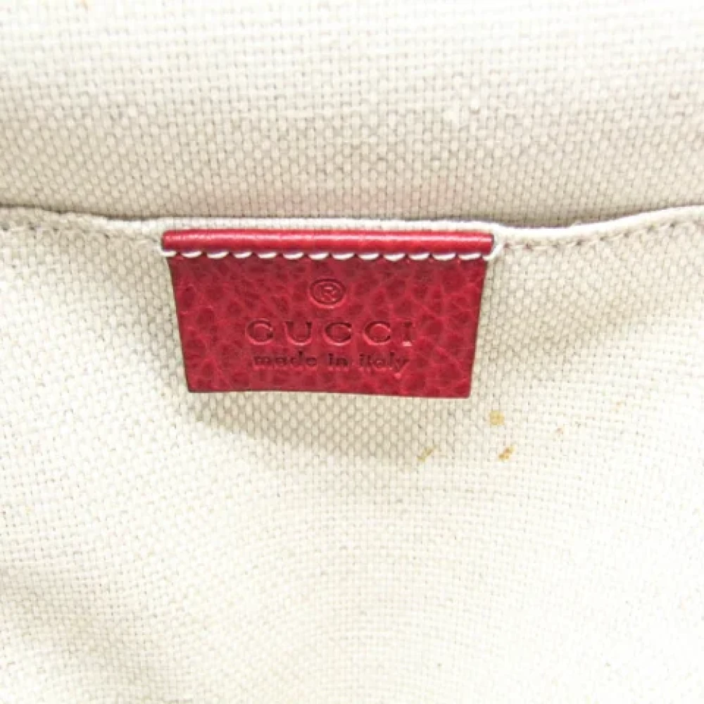 Gucci Vintage Pre-owned Leather gucci-bags Red Dames