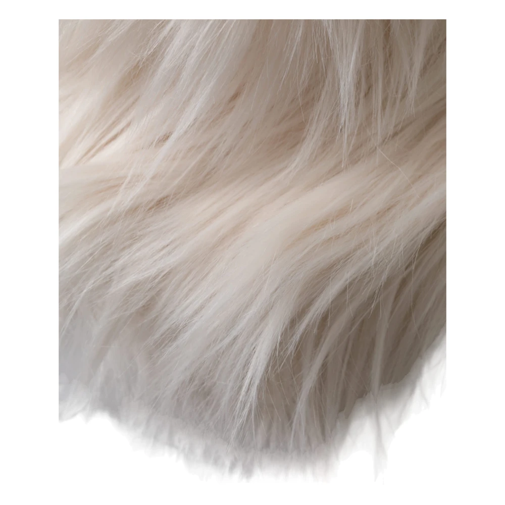 Dolce & Gabbana Off White Acryl Bont Emmer Hoed White Unisex