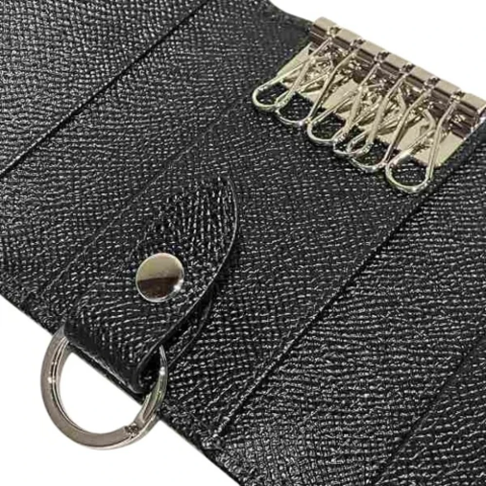 Bvlgari Vintage Pre-owned Leather key-holders Black Unisex