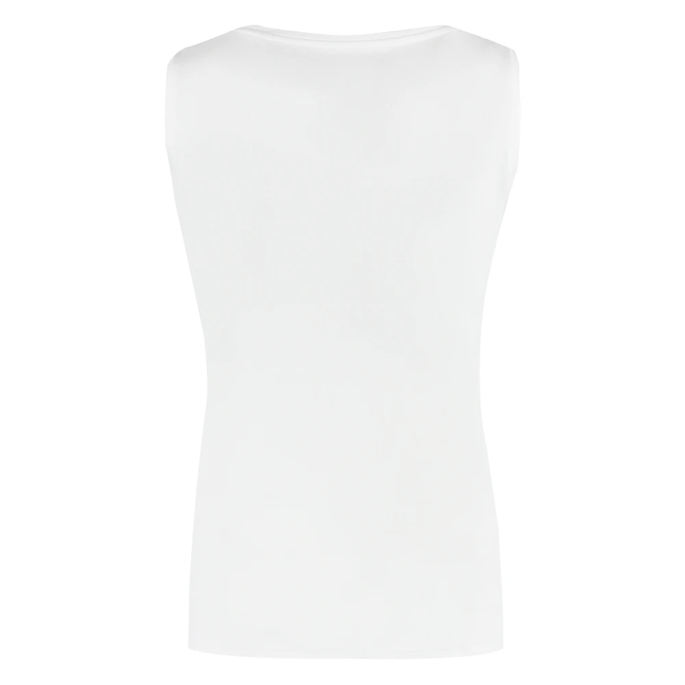 majestic filatures Viscose Top Stijlvol en Comfortabel White Dames